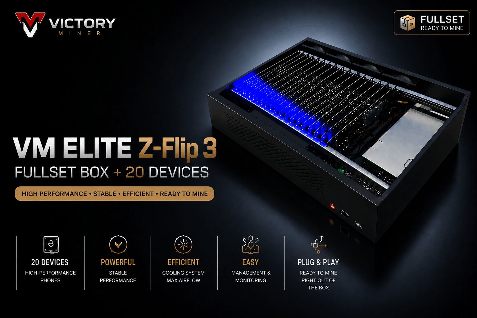 VM Elite Z-Flip 3 FULLSET BOX + 20 DEVICES